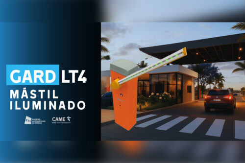 Gard LT4 con mástil iluminado: una de las Innovaciones de CAME para control vehicular en este 2025